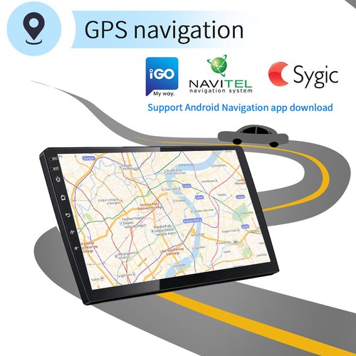 10.1" Android 9.0 Car Radio GPS Navi MP5 Player 2Din Quad Core Stereo Bluetooth - Picture 3 of 12