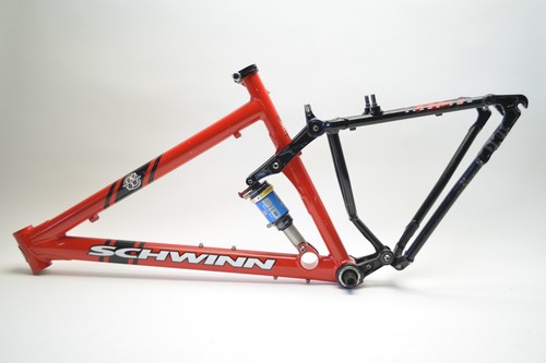 SCHWINN ROCKET 88 26" WHEEL BICYCLE 17" REAR SUSPENSION FRAMESET SID DUAL AIR - Picture 8 of 8