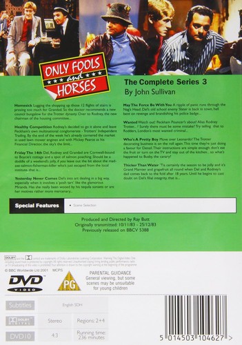 Only Fools and Horses Series 3 (DVD) David Jason Nicholas Lyndhurst (UK IMPORT) - Picture 2 of 2