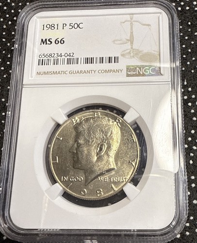1981 P Kennedy Half Dollar NGC MS66 - Picture 4 of 4