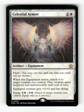 Celestial Armor 5 NM NF Rare Enchantment MTG Foundations 2024 FDN