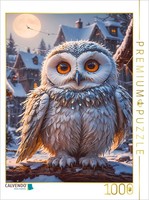 Calvendo Puzzle The Snowy Owl From Europe | 1000 Pieces, Finished Size 25.2 × 18