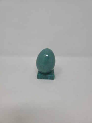 Natürliches Amazonit Ei Quarz Kristall Stein Ei Probe Heilung Madagaskar, 3" - Bild 1 von 3