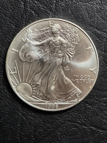 1996 BU $1.00 American Eagle  Silver Dollar