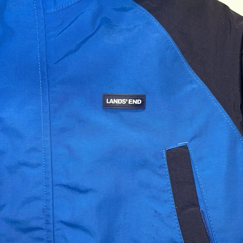 Lands End Boys Squall "Grow-A-Longs" Coat With Hood Size Large (10-12) Blue - Picture 3 of 11