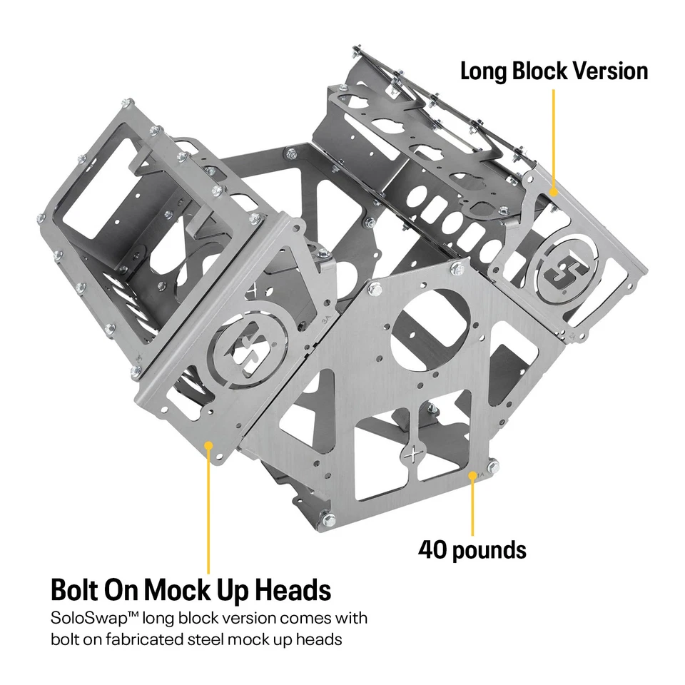 SoloSwap® Coyote Mock Up Engine Swap Short-Block, No Heads - Image 4 of 4