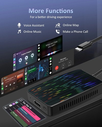 3 in 1 Ottomotion MX Wireless Android Auto & CarPlay Adapter /Airplay Mirroring - Foto 15 di 16