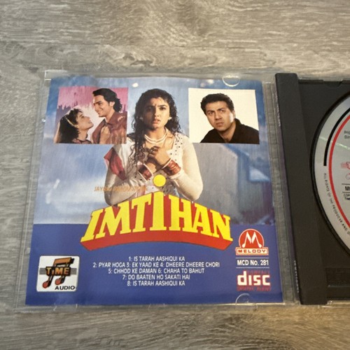 Imtihan CD Melody UK Bollywood Hindi Anu Malik Rare Made In Uk - Imagen 3 de 4