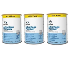 3 Mama Bear Advantage Premium Baby Formula - 34 oz each - Powder Exp 10/12/2025
