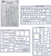 - House Plan, Interior Design and Furniture Templates, Drafting Tools An