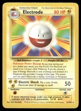 1999 Pokémon Base Set Electrode #021/102 – Raw Ungraded