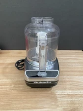 KitchenAid KFC3100CR1 Black and Chrome 3-Cup Chef's Chopper Mini Food Processor