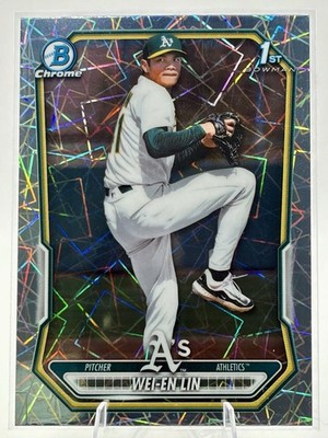 2026 Bowman Chrome 1st Bowman Wei-En Lin Athletics Laser Refractor #BCP-125