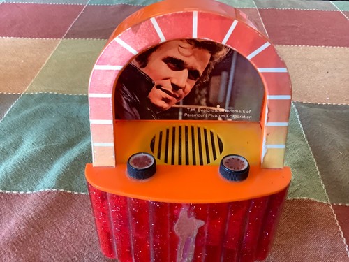 Vintage 1977 The Fonz Happy Days AM Radio Jukebox Henry Winkler used NOT Working - Picture 2 of 6