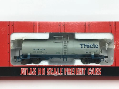 HO Atlas 1708-2 Thiele ACF Kaolin Tank Car ACFX #79118 Metal Wheels AS IS
