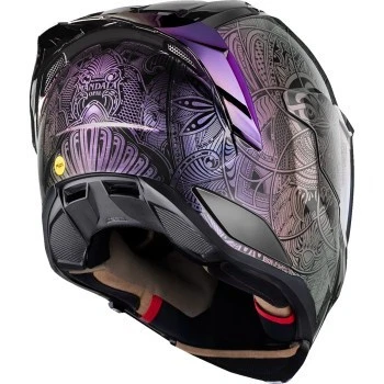 Casco Icon Ultraflite Cara Completa Ópalo Mandala Púrpura Adulto Talla Pequeña 0101-18617 Foto 3 de 4