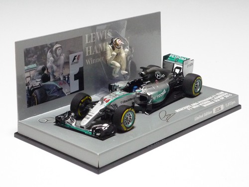 MINICHAMPS 1:43 MERCEDES AMG PETRONAS W06 L. HAMILTON WINNER USA GP 2015 - Picture 2 of 4