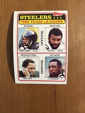 1981 Topps #526 Franco Harris Pittsburgh Steelers Team Leaders HOF