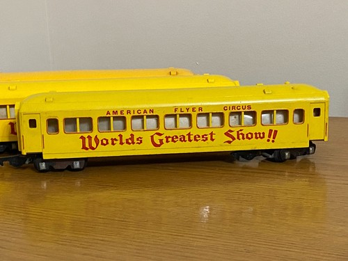 American Flyer Circus Coach Set Toy Train Worlds Greatest Show PA-60 - Picture 2 of 6