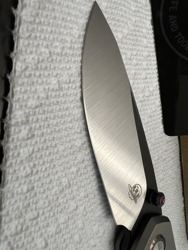 Bad Habits Mfg. MOFO Folding Knife Titanium S30V Timascus Kit Two Tone Blade - Picture 3 of 16