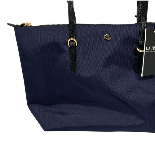 Lauren Ralph Lauren Handtasche Blau Nylon Medium Keaton Tote Zip Neutral Everyday - Bild 1 von 11