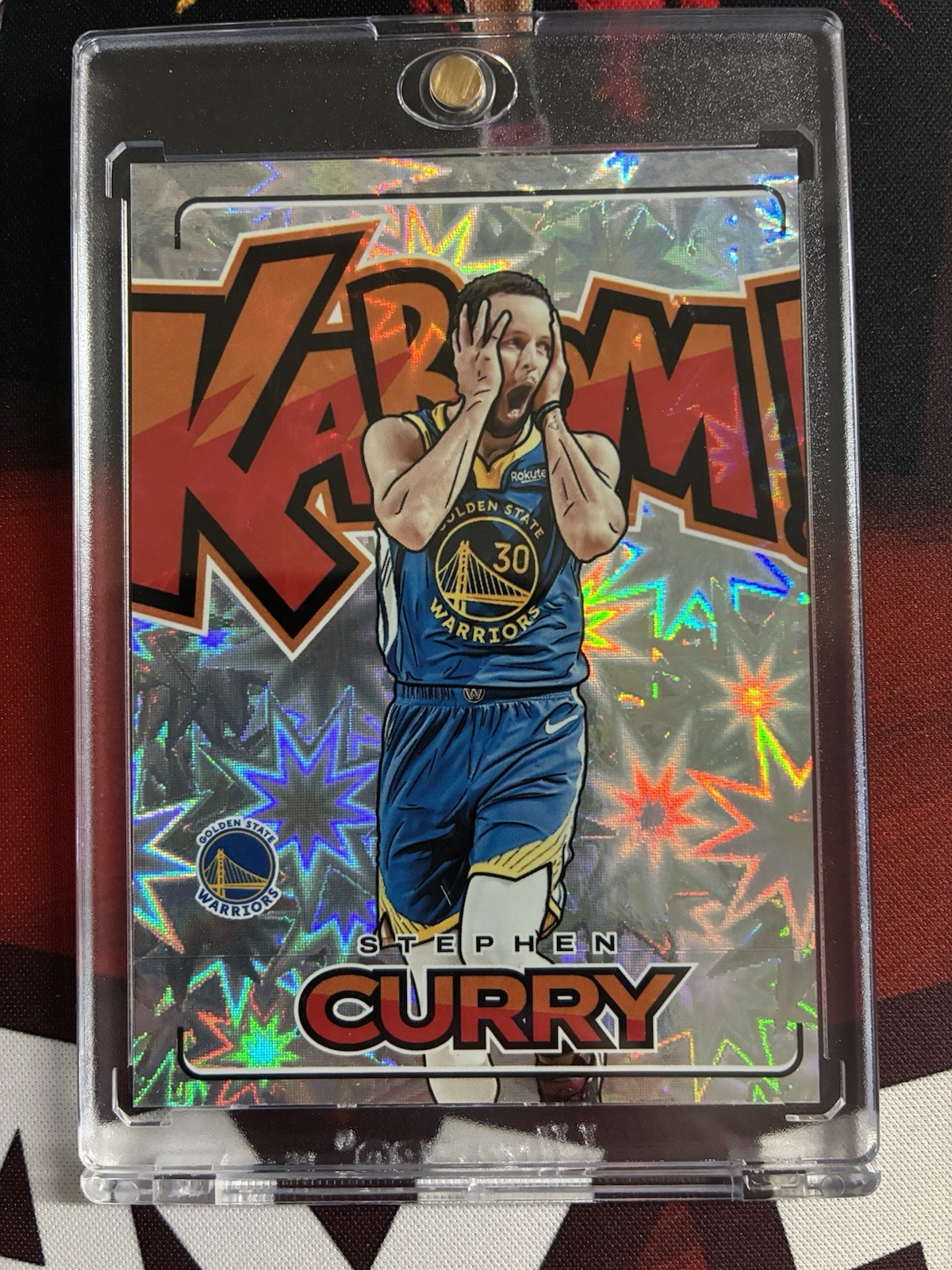 2023-24 PANINI CROWN ROYALE STEPHEN CURRY #6 KABOOM! WARRIORS CASE HIT SSP