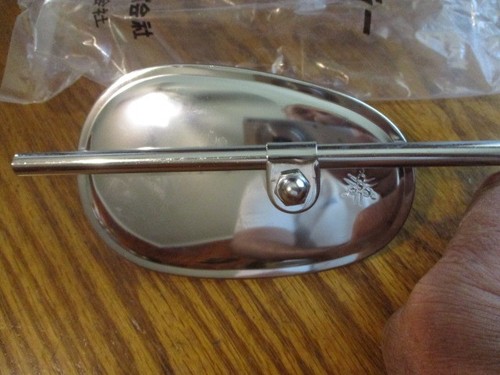Espejo estilo abrazadera temprana Yamaha 137-26290-01-00 YA6 123 YG1 207 FS nuevo de lote original - Imagen 7 de 8