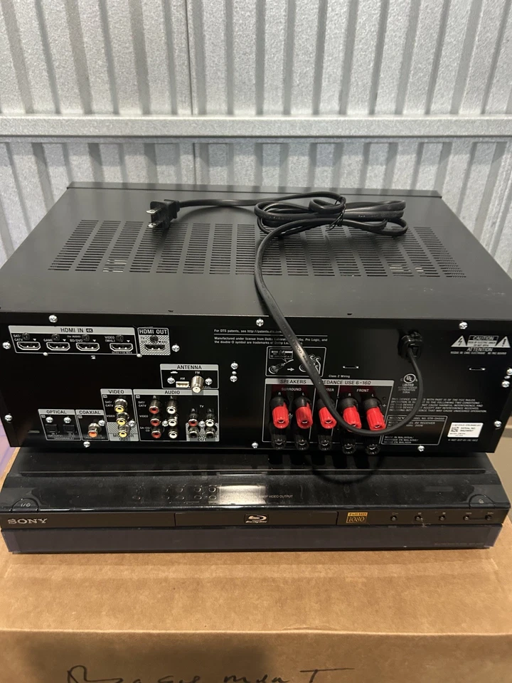 Bundled Sony STR-DH550 5.2 Channel Home Theater AV Sony Blu-Ray player w remotes - Image 4 of 4