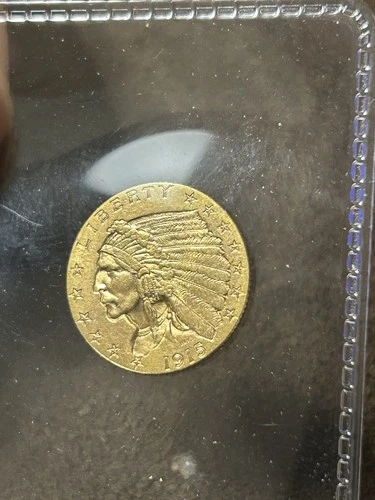 1915 GOLD UNITED STATES $2.5 2.50 DOLLAR INDIAN HEAD QUARTER EAGLE