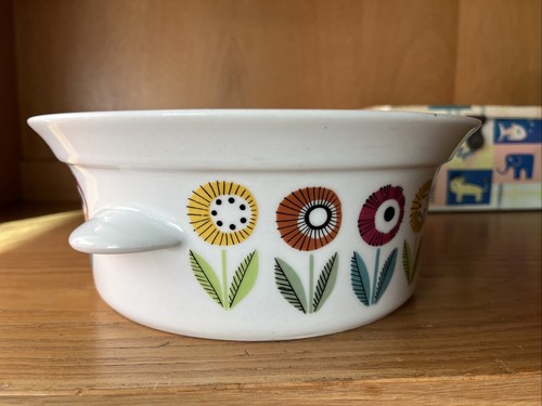 Vintage Tureen Upsala Ekeby Bellis Series Sweden Ovenware design Eva Blahd 1959 - Picture 9 of 24