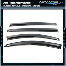 For 11-16 Kia Sportage Mugen Acrylic Window Vent Visor Rain Guard Deflector 4PCS