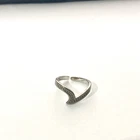 Silver Tone Open Adjustable Ring Costume Jewelry Vintage Style Elegant