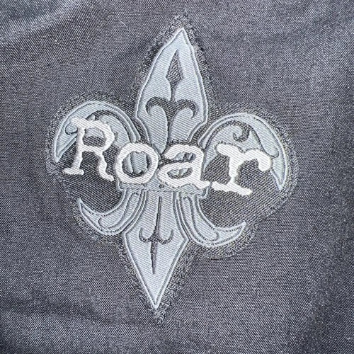 Roar "Brave Soul" blazer Men 2XL embroidered graphics removable black hoodie image 8