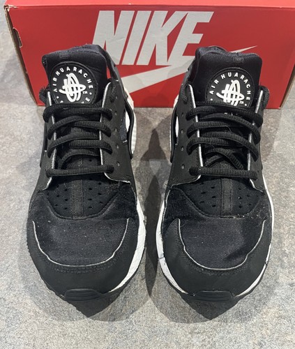 Nike Air Huarache Run Double Schwarz Weiß Laufschuhe Damen Gr. UK 5 - Bild 2 von 14