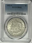 1921 S MORGAN DOLLAR PCGS MS 62