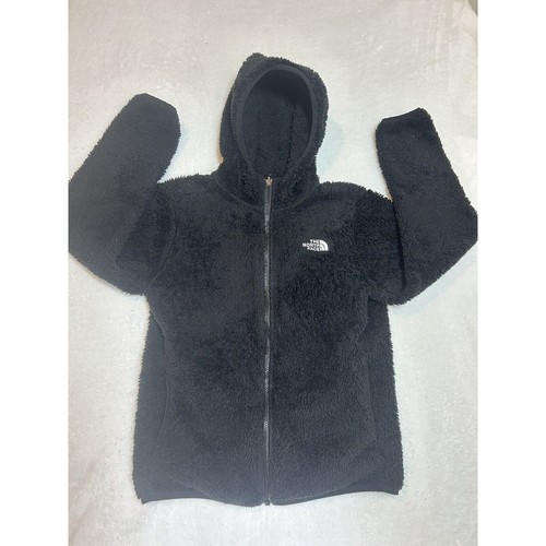 Chaqueta con Capucha The North Face Niñas Suave Oso Cremallera Completa Negra Talla 14-16 - Imagen 1 de 6