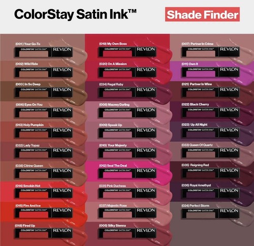 Color de labios tinta satinada Revlon ColorStay 2 quilates, Partner in Crime 007 0,17 fl oz - Imagen 6 de 9