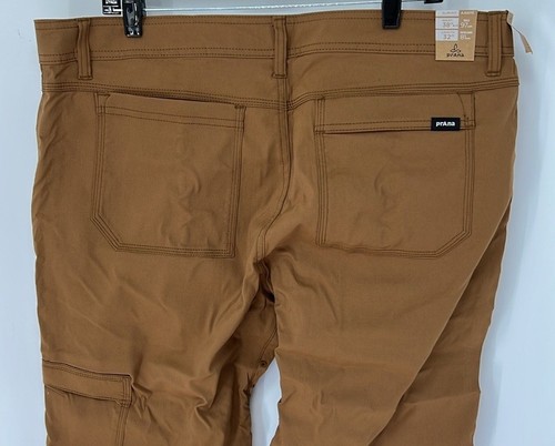 Prana NWT men’s Zion pants straight leg slim fit 38X32 Tan - Picture 8 of 11