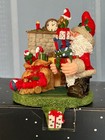 Christmas Stocking Holder Fireside Scene Santa / Gifts / Fireplace