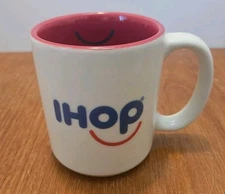 RARE IHOP Pancakes SMILING FACE Restaurant Diner Mug Coffee Cup Inner Smile