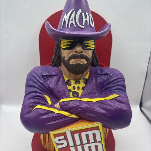 Slim Jim MACHO MAN RANDY SAVAGE Collectible Display Holder Limited Edition WWE - Picture 2 of 8