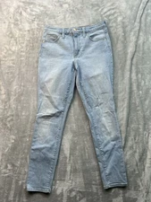 Universal Thread Womens Sz 4/27s Blue Jeans Skinny Stretch Mid Rise Light Wash