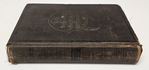 1892 Websters High School Dictionary 1st Abridged Edition Victorian Antique HC - Picture 3 of 8