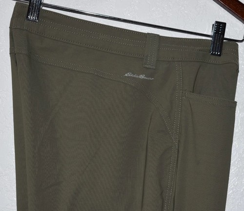 Eddie Bauer Women 14 Hiking Pants Cargo Zip Pocket Stretch Nylon Bungee Cropped - Picture 5 of 18