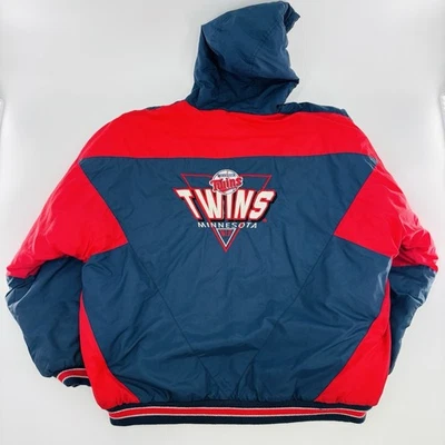 Vintage Minnesota Twins Jacket Puffer Men’s Size XL LOGO 7 Insulated Parka 90s - Image 1 of 4