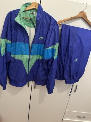 Nike Air Trainingsanzug Size L Vintage Warm Up Track Suite 90s Flight Force