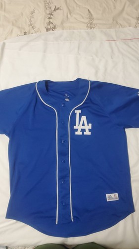 LA Dodgers Mens Jersey Short Sleeve Blue Dynasty MLB XL