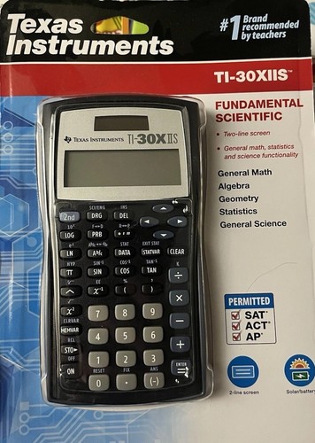 Texas Instruments TI-30XIIS Scientific Calculator BLACK - Picture 1 of 2