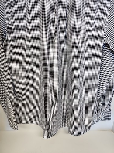 Haggar Clothing Hemd mit Knopfleiste Herren Medium schwarz weiß kariert Karomuster - Bild 6 von 6