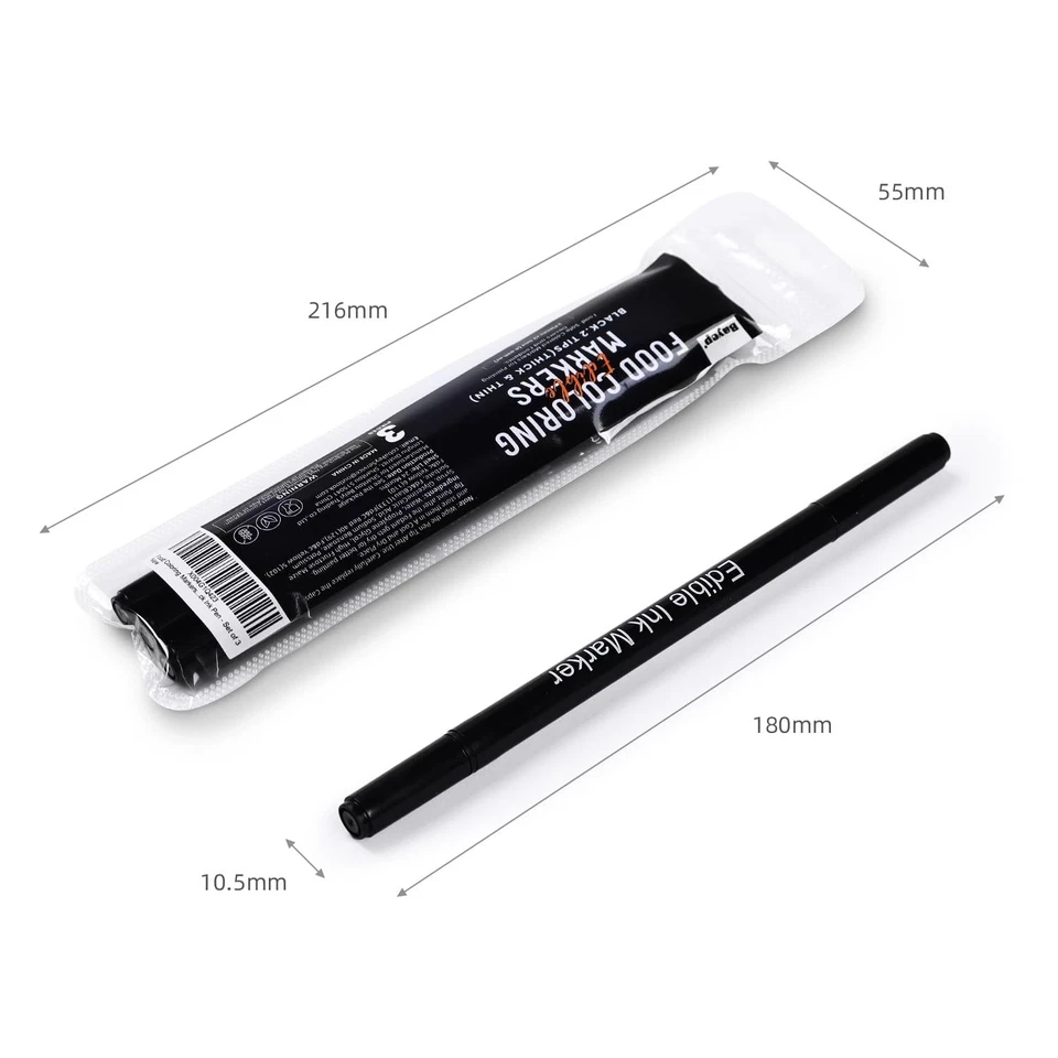 Rotulador de tinta comestible pluma de pigmento herramientas para decoración de pasteles para colorear alimentos bolígrafos de dibujo Foto 3 de 3